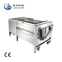 Industrial Potato Carrot Cassava Brush Roller Vegetable Washing Machine